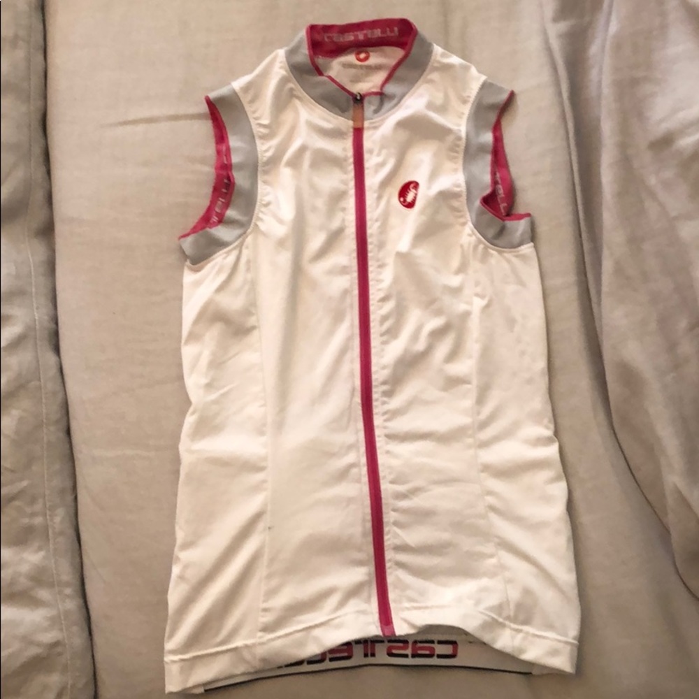 Castelli size small women’s bike zipper tank